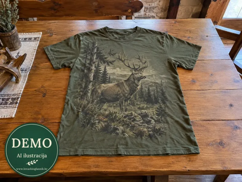 Deerhunter Logo majica — odlično očuvano