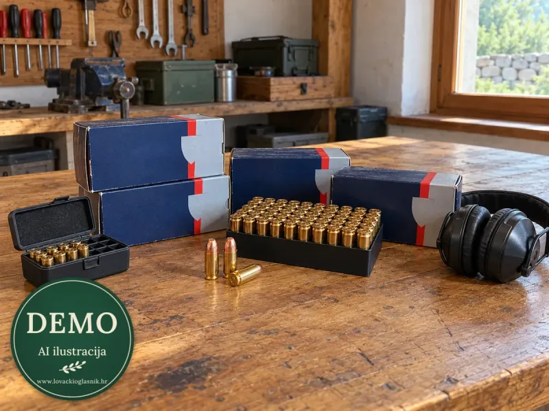 Fiocchi 9 mm Luger — komplet s opremom