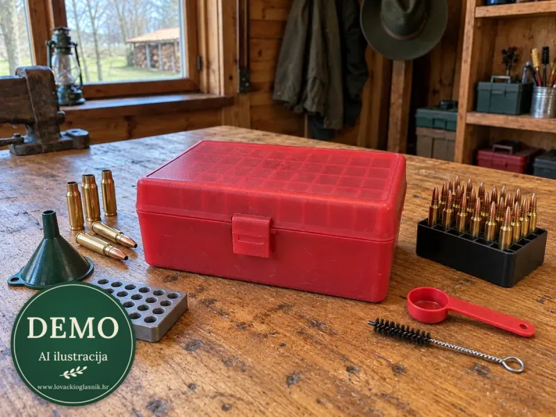 Hornady kutija za streljivo — komplet s opremom
