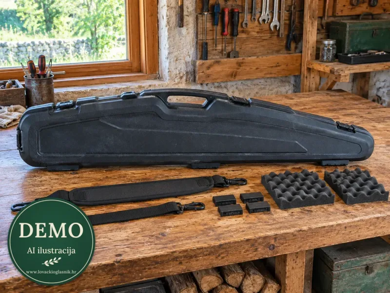 Plano kofer za karabin — komplet s opremom