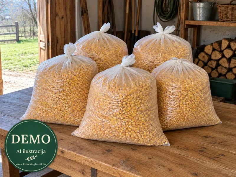 Kukuruz za prihranu 25 kg — komplet s opremom
