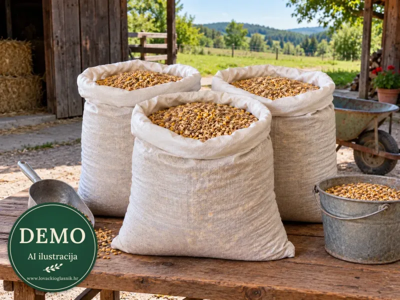 Mješavina žitarica 25 kg — komplet s opremom