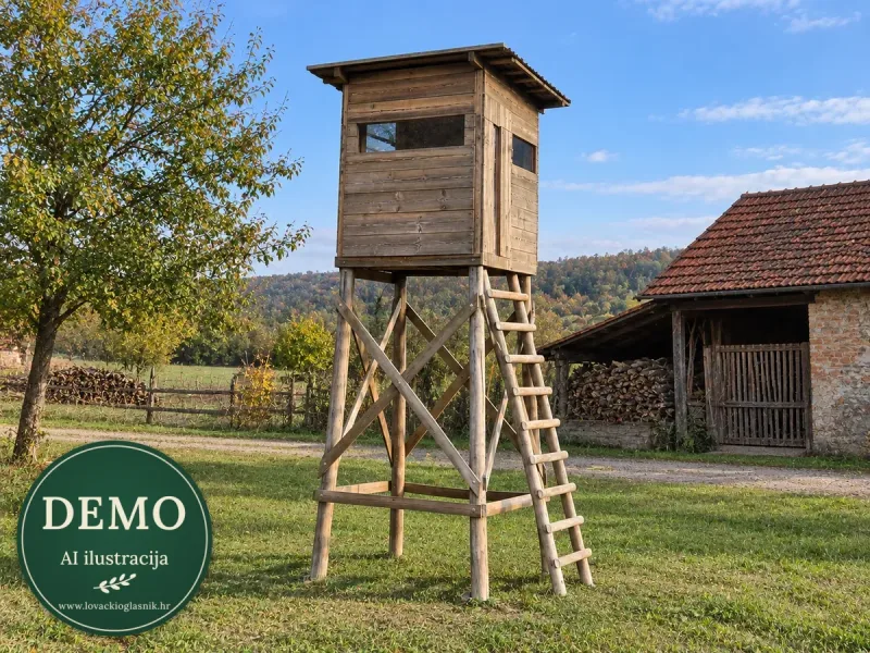 Drvena zatvorena čeka Hrast — nekorišteno