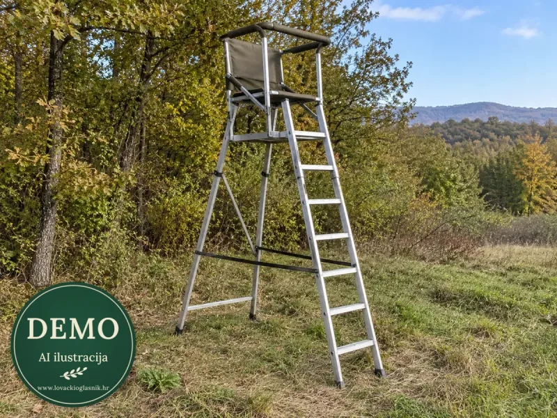 Prijenosna aluminijska čeka — odlično očuvano