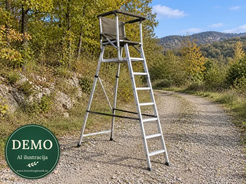 Prijenosna aluminijska čeka — komplet s opremom