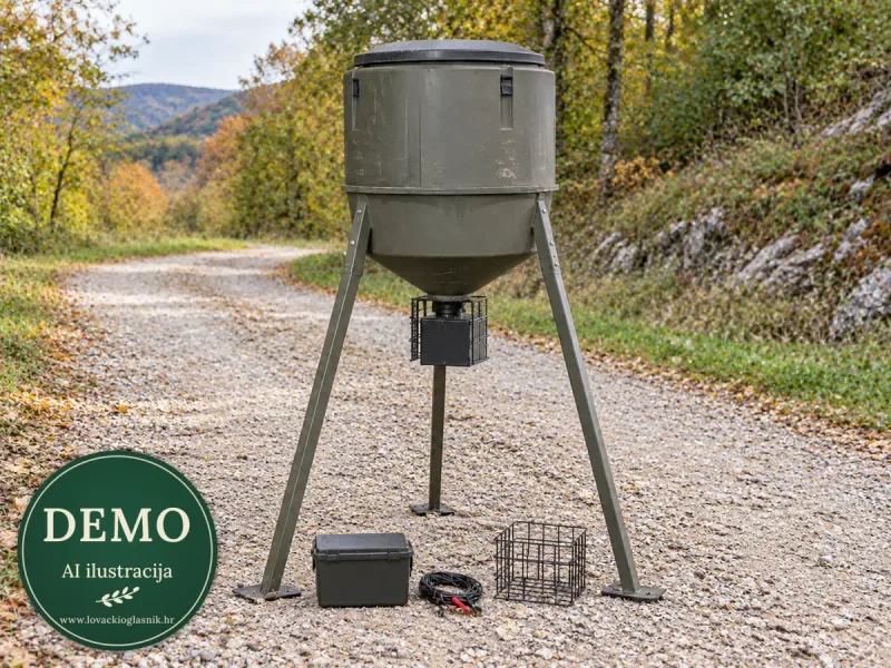 Moultrie automatska hranilica — komplet s opremom